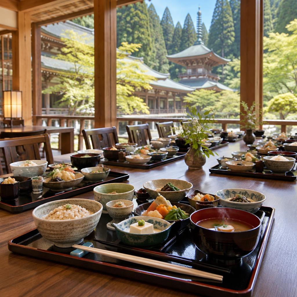 高野山の旅に、心ほどける精進ランチを。団体で囲む、寺カフェの特別なひととき